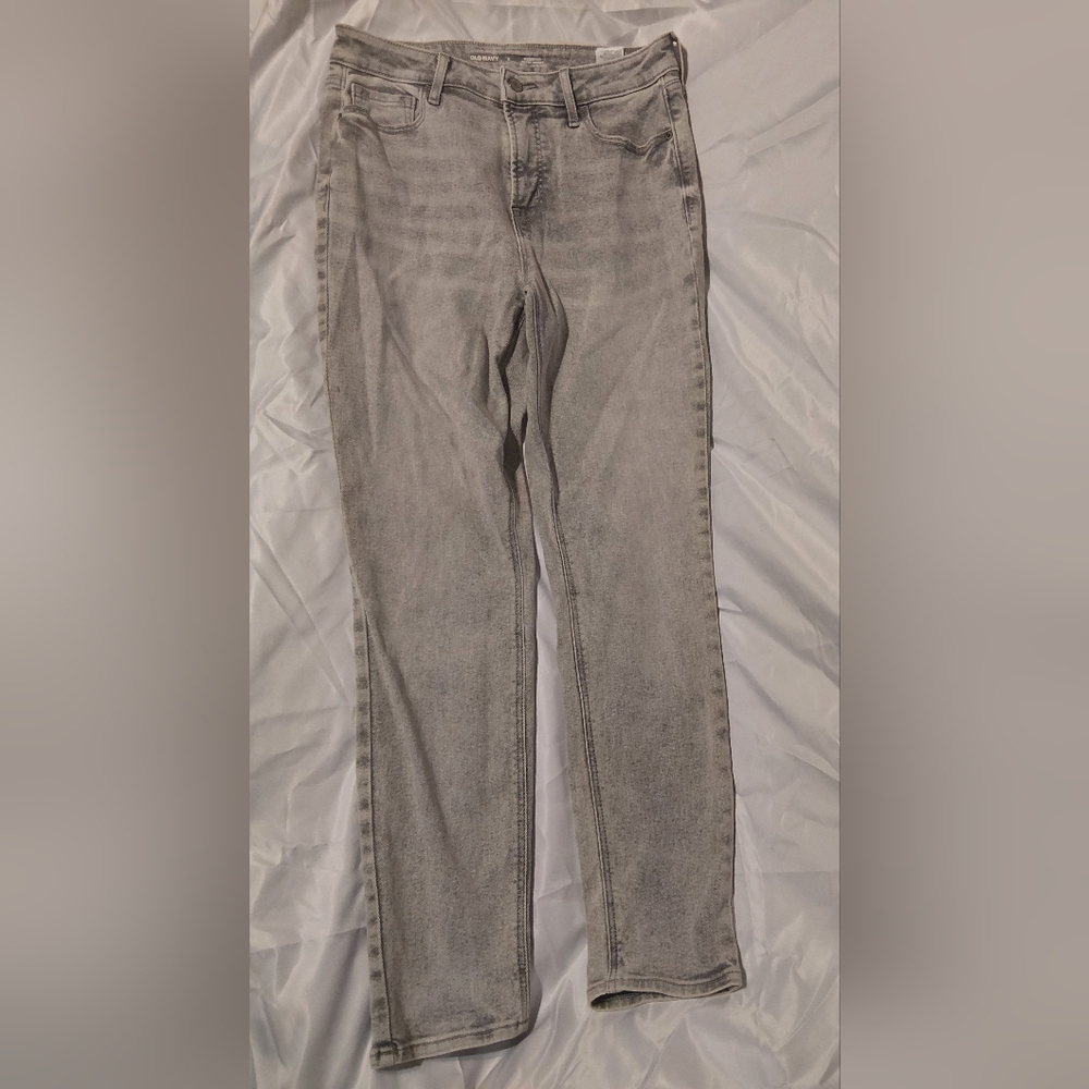 Old Navy Light Gray Women's Straight Leg Jeans